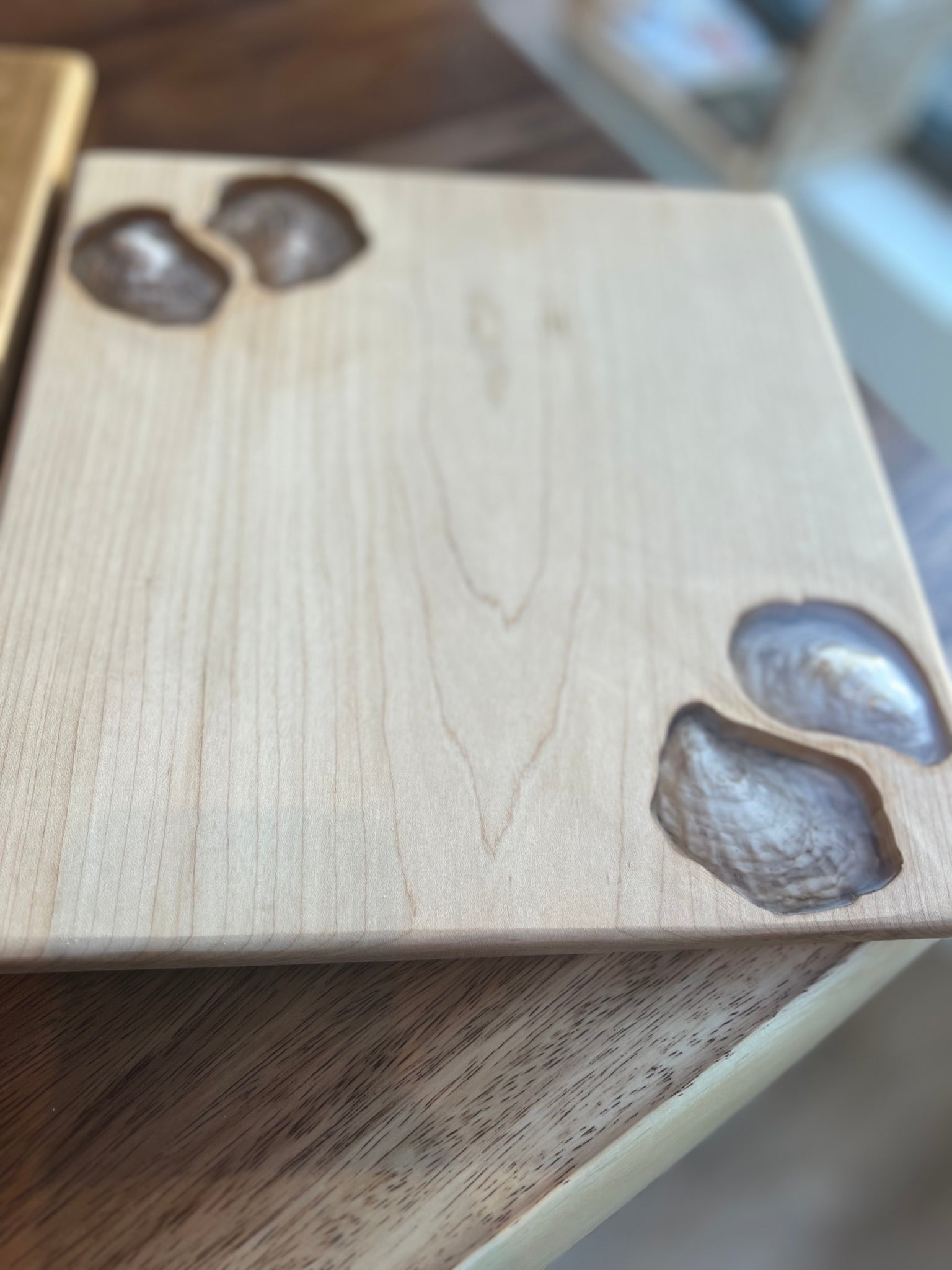 Médium Cherry Oyster Serving Board