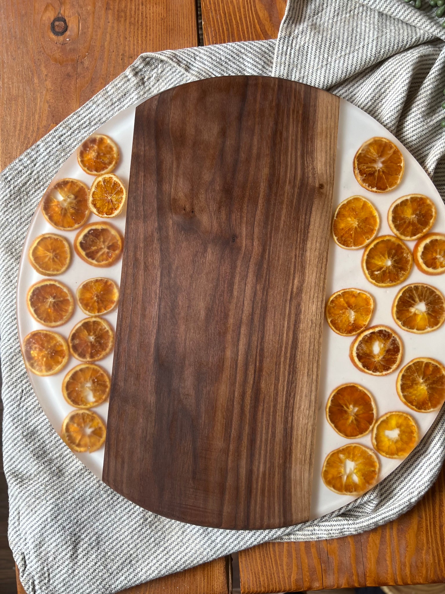 Walnut Orange Peel Serving Board