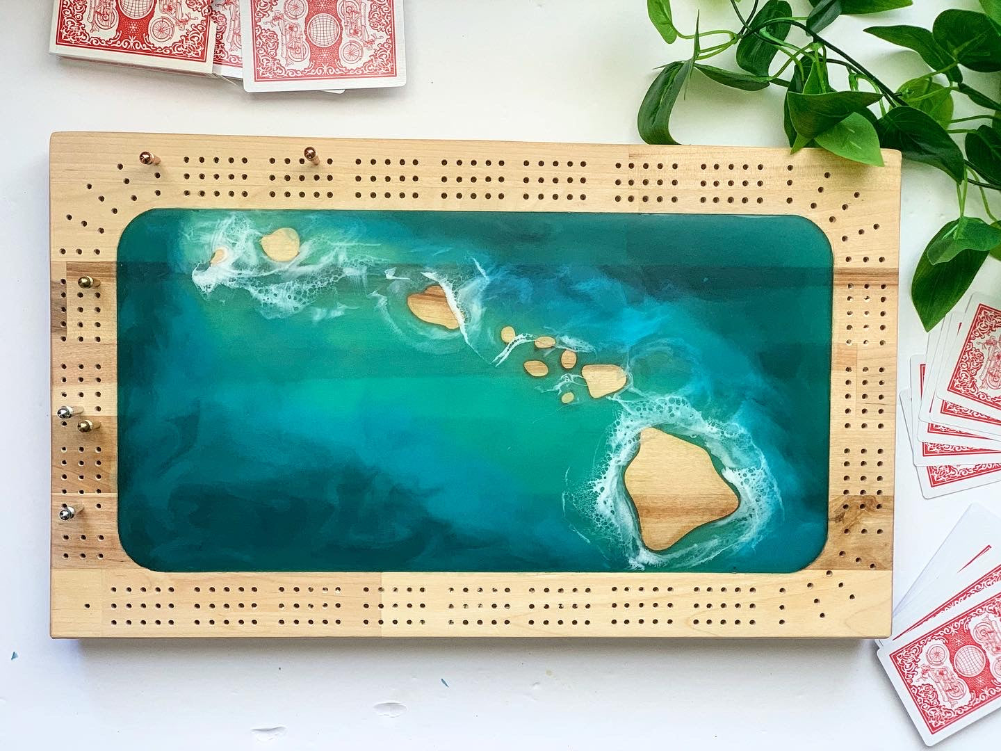 Island Time Cribbage Board